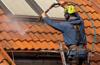 Démoussage et hydrofuge de toiture au Baizil